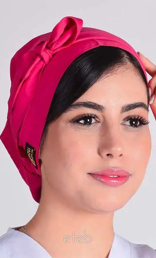 کلاه گره ای حجاب  سرخابی ICV213