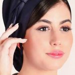 کلاه گره ای حجاب سرمه ای ICV214 | ایطب