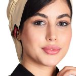 کلاه گره ای حجاب کرم ICV226| ایطب