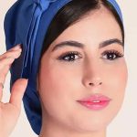 کلاه گره ای حجاب آبی استخری ICV201| ایطب