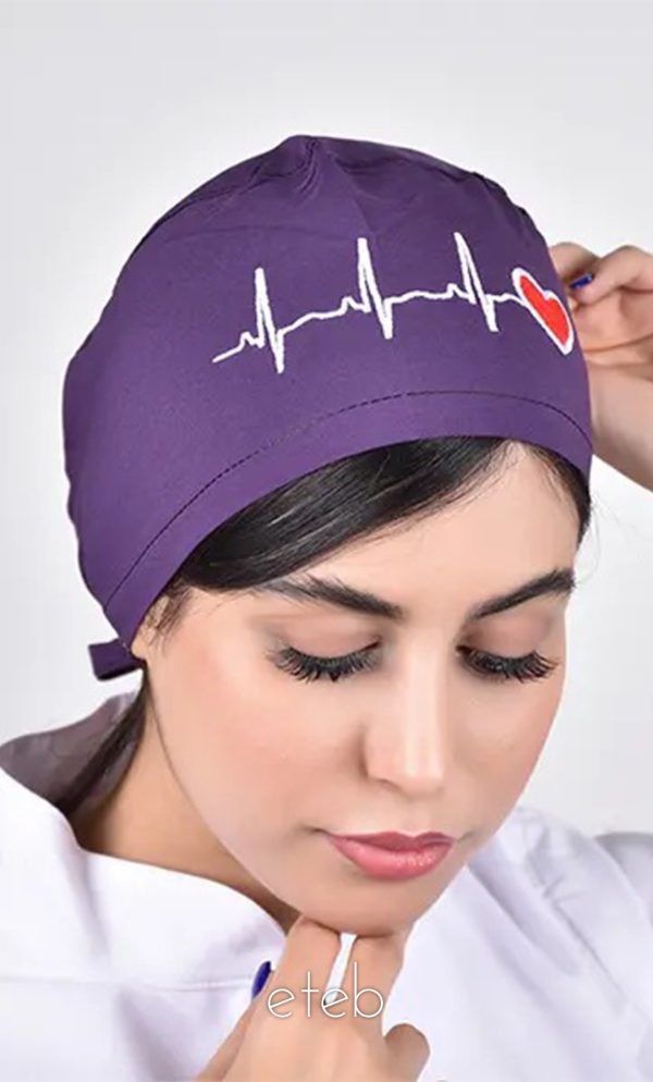 کلاه جراحی بند کوچک ECGبنفش يوفلكس ICV307