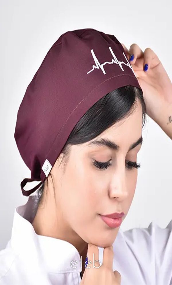 کلاه جراحی بند کوچک ECG زرشکی ICV308
