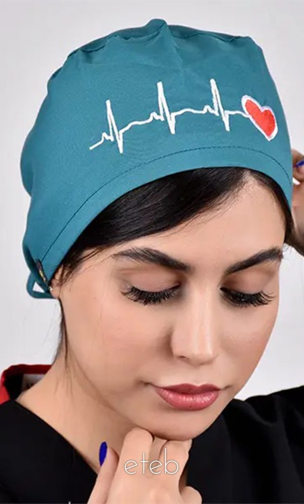 کلاه جراحی بند کوچک ECG  سبز کله غازی ICV312
