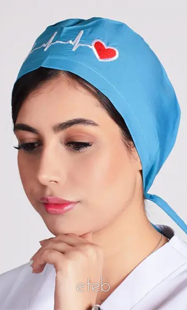 کلاه جراحی بند کوچک ECG سبز آبی ICV313