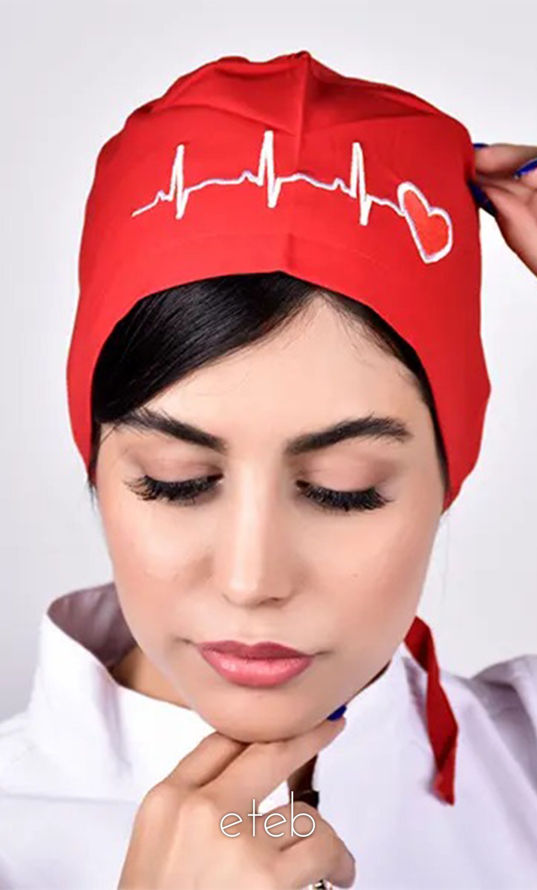 کلاه جراحی بند کوچک ECG قرمز ICV319