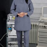 تونیک شلوار بدون یقه سیزگی فیلی ITV201| ایطب