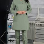 تونیک شلوار بدون یقه سیزگی سبز پسته ای ITV208 | ایطب