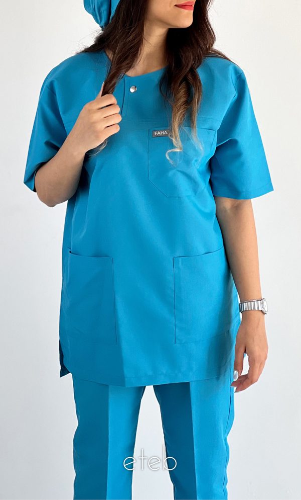 اسکراب شلوار الیت فیروزه ای ISFA101