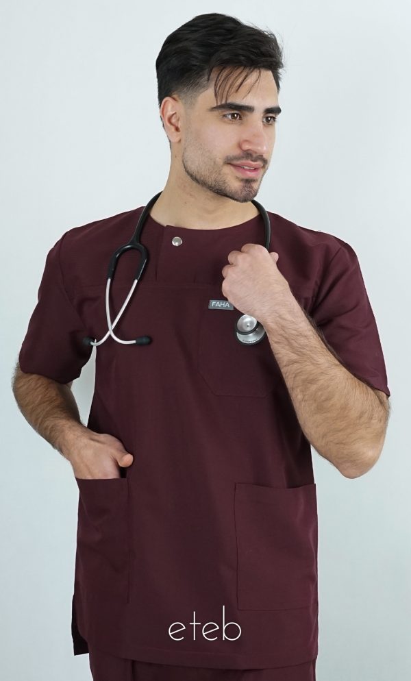 اسکراب شلوار الیت زرشکی ISFA103