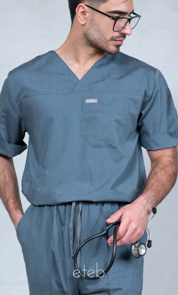 اسکراب شلوار لوتوس طوسی جین ISFA301