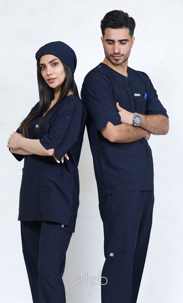 اسکراب شلوار لوتوس سورمه ای ISFA303