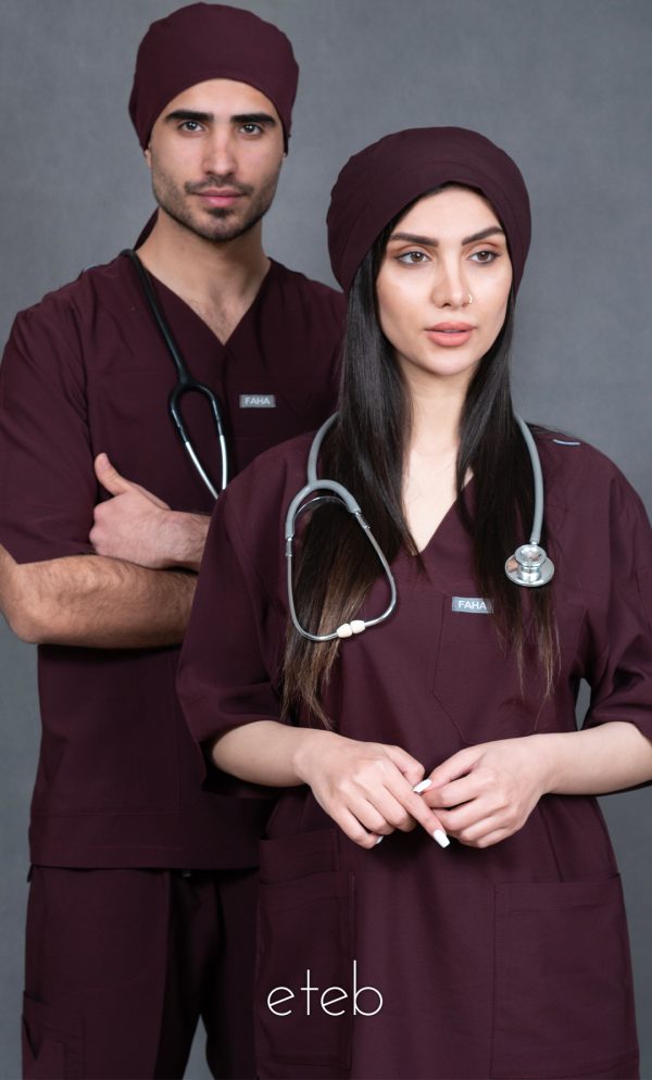 اسکراب شلوار لوتوس زرشکی ISFA306