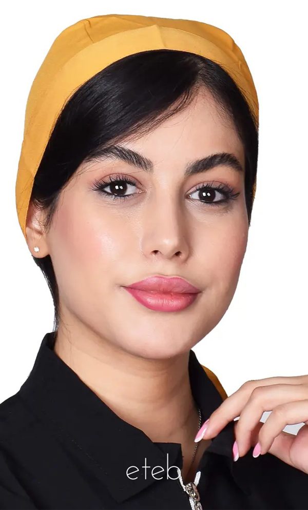 کلاه کوچک پایلوت خردلی