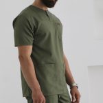 اسکراب یونیسکس یقه گرد پسته ای اورا ISOR203 | ایطب