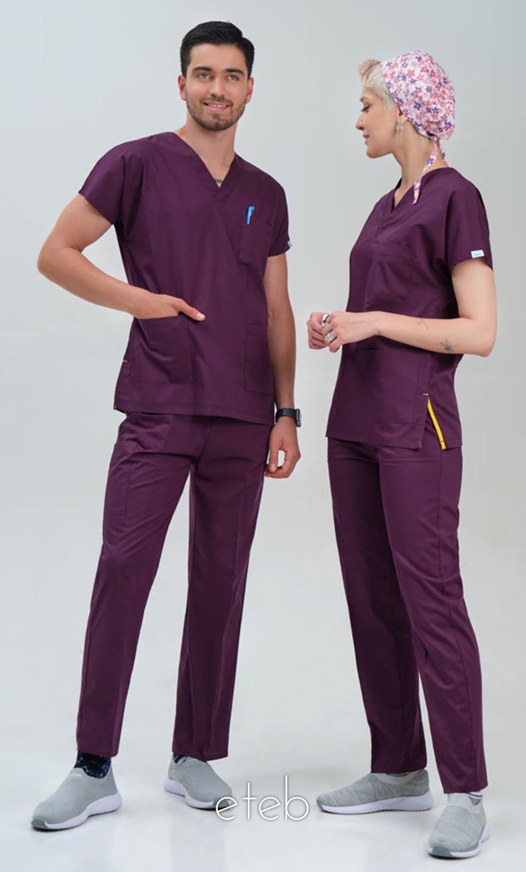 بادمجانی - اسکراب شلوار جونیور ISMD205