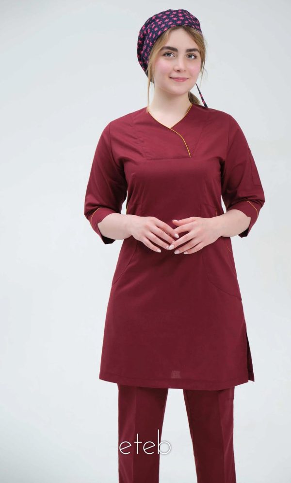 زرشکی – تونیک شلوار زنانه لیبرتا ITMD204