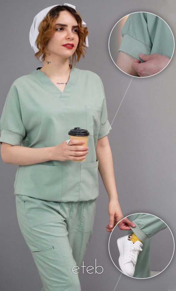 اسکراب شلوار گری پلاس سبز پاستیلی ISV502
