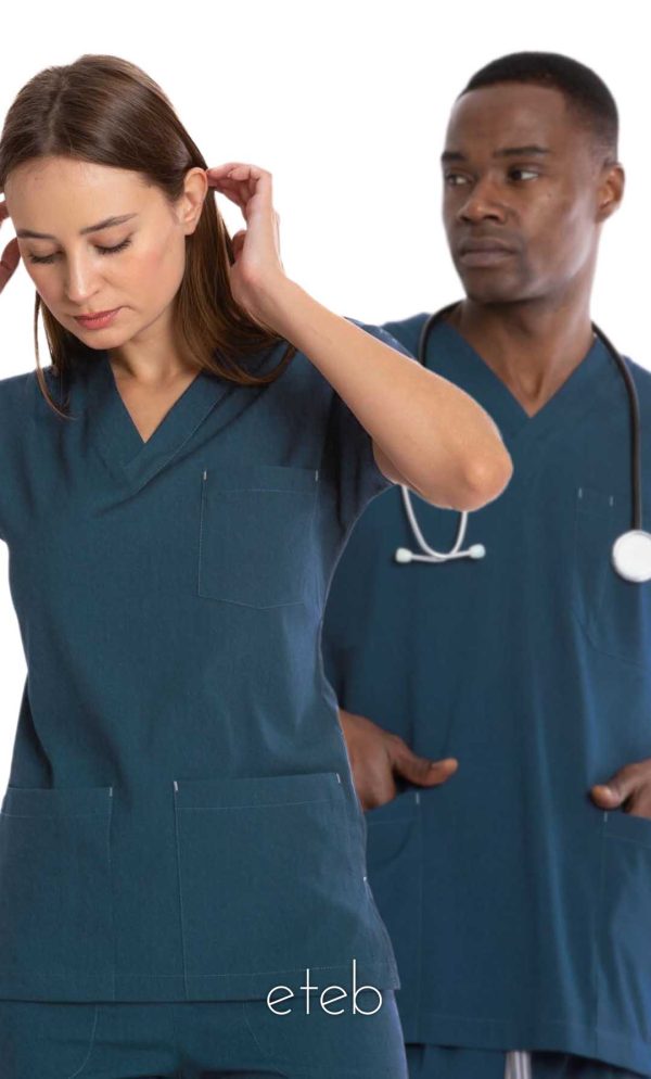اسکراب شلوار یوفلکس سبز طرح جین