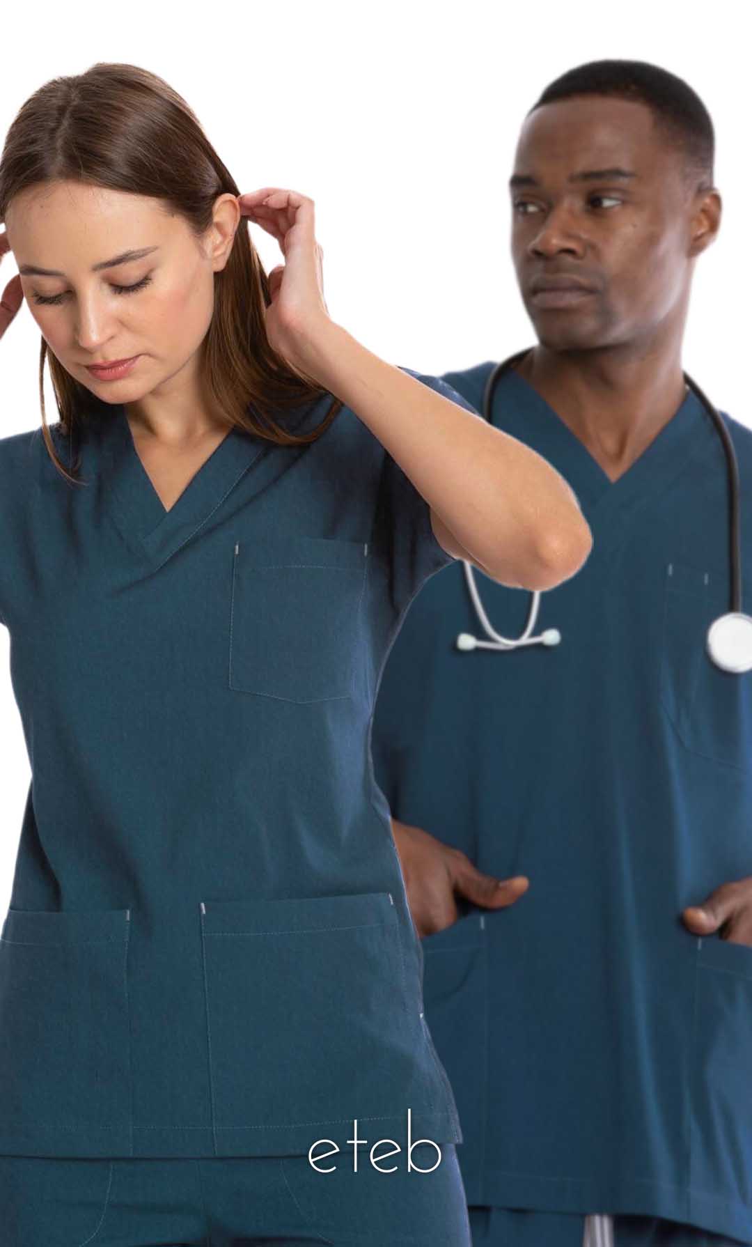 اسکراب شلوار یوفلکس سبز طرح جین 