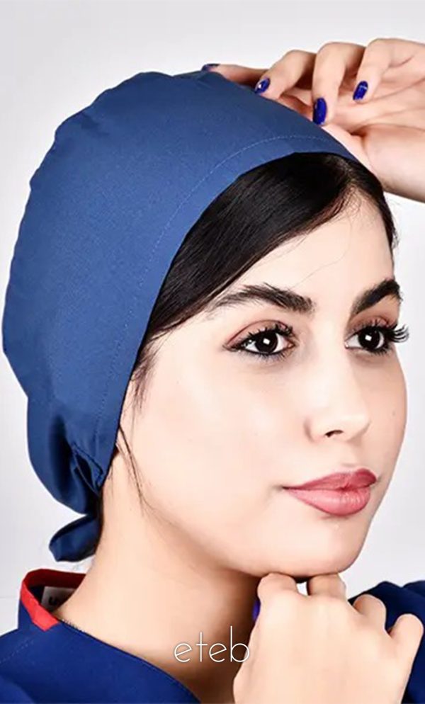 کلاه جراحی بند کوچک  آبی نفتی ICV104
