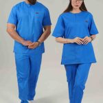 اسکراب یونیسکس یقه گرد آبی روشن اورا ISOR201 | ایطب