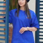 اسکراب یونیسکس یقه گرد آبی کاربنی اورا ISOR212