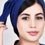 کلاه گره ای حجاب آبی کاربنی ICV202 | ایطب