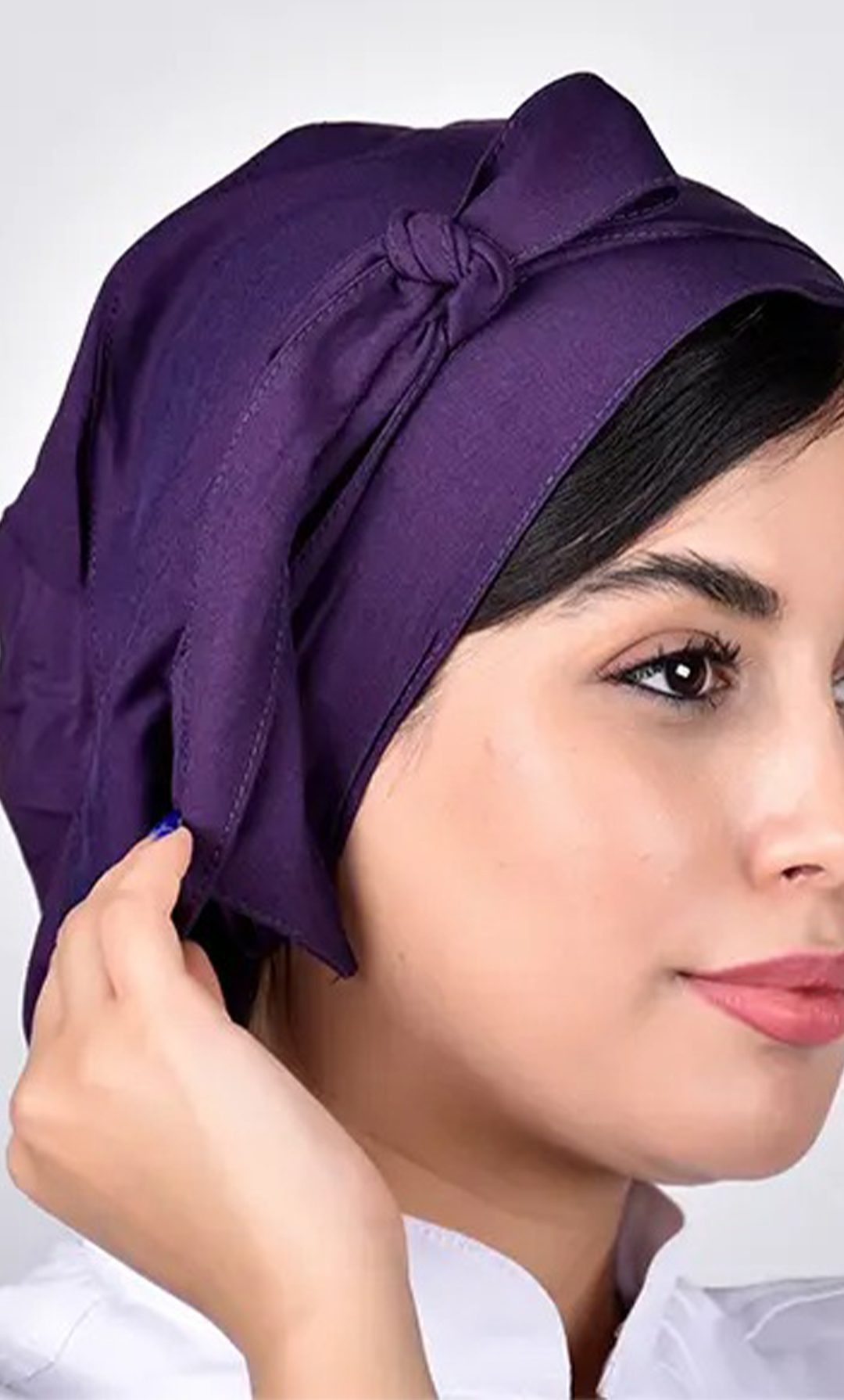 کلاه گره ای حجاب بنفش یوفلکس ICV206 | ایطب