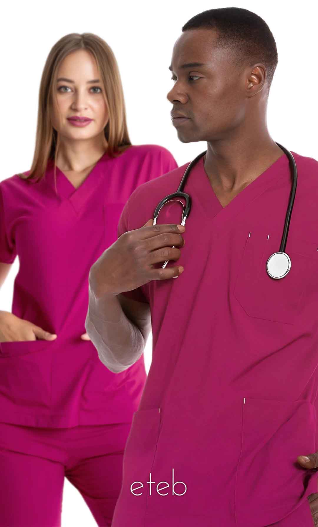 سرخابی - اسکراب شلوار یوفلکس ISA213 | ایطب