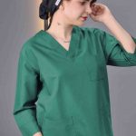 سبز روشن - تونیک شلوار سیزگی آستین سه ربع ITA216 | ایطب