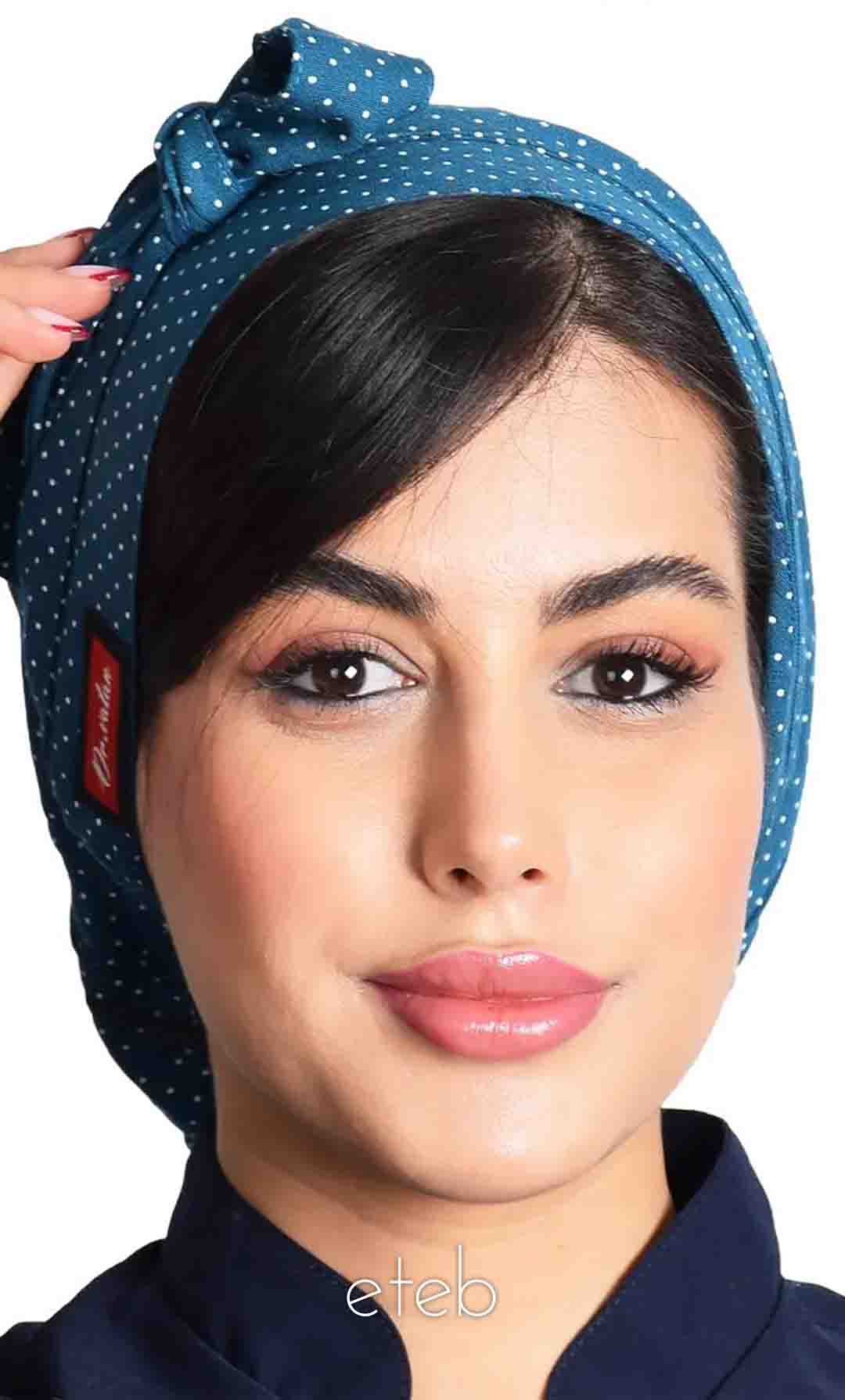کلاه گره ای حجاب طرحدار ICS6070 | ایطب