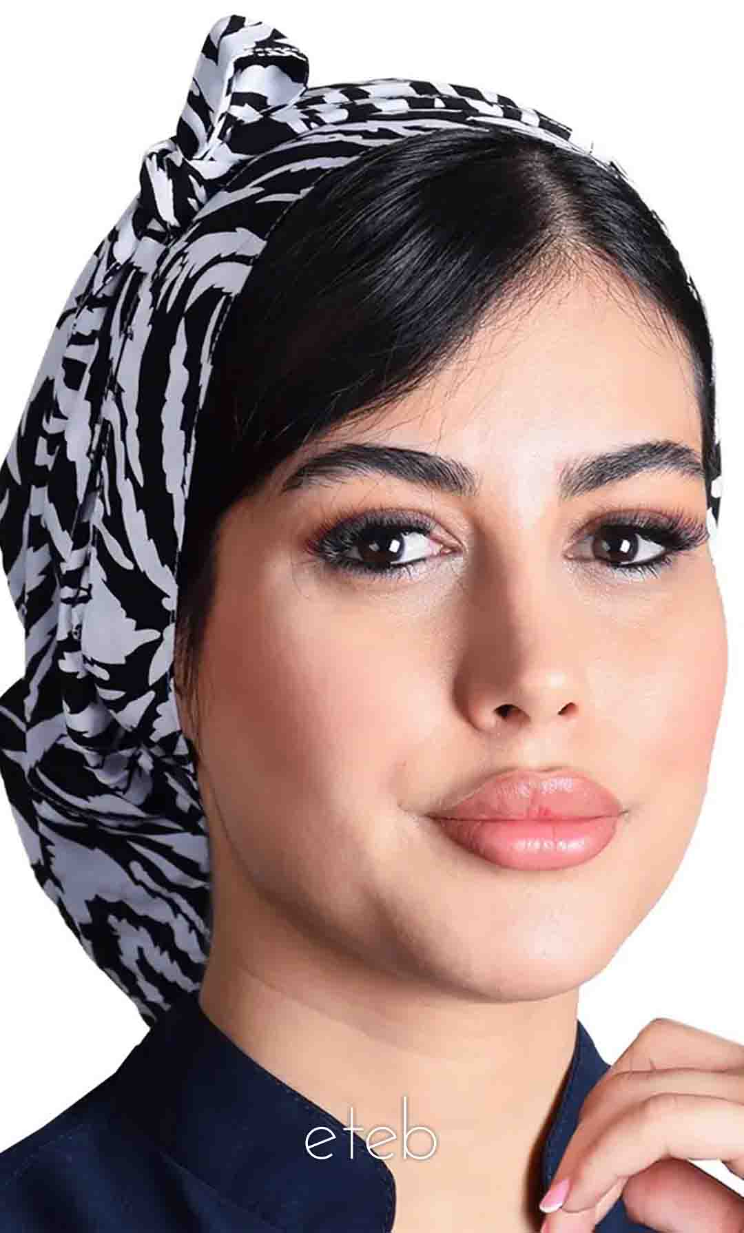 کلاه گره ای حجاب طرحدار | ایطب مد