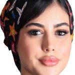 کلاه گره ای حجاب طرحدار ICS6080 | ایظب