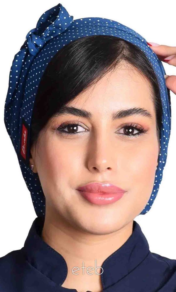 کلاه گره ای حجاب طرحدار ICS6068