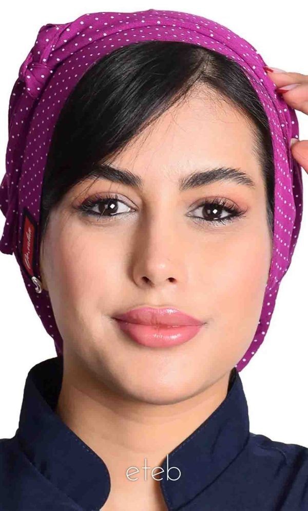 کلاه گره ای حجاب طرحدار ICS6065