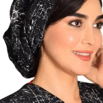کلاه گره ای حجاب طرحدار ICS6144