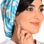 کلاه گره ای حجاب طرحدار ICS6137