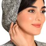 کلاه گره ای حجاب طرحدار ICS6143