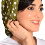 کلاه گره ای حجاب طرحدار ICS6134