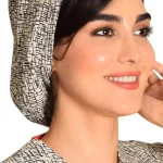 کلاه گره ای حجاب طرحدار ICS6147